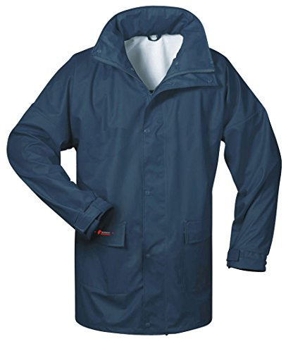Norway PU Regen-Jacke mit Kapuze - Marine - Größe: 4XL ?