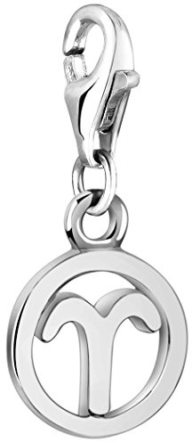 Nenalina plata charm colgante signo zodiacal aries para collares y pulseras para mujer 713293-000
