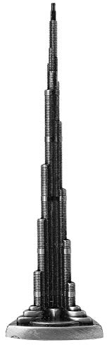 Hilitand Dubai Tower Model, Exquisite Aluminum Alloy Architecture Building, European Style, Retro Design, Home Decor Gift