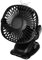 Venforze Clip on Fan, 6000mAh Rechargeable Pram Fan Mini Personal Desk Fan USB fan, 4 Speed 360° Rotation Cooling Desktop Fans for Baby Stroller Pushchairs Offices (Black)