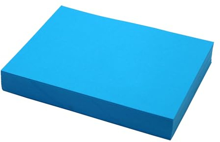 Hawksbill Lot de 100 cartes bleues A4 - Papier cartonné bleu de qualité supérieure 180 g/m² - Idéal pour les arts, les travaux manuels, les impressions, la papeterie et les projets de bricolage