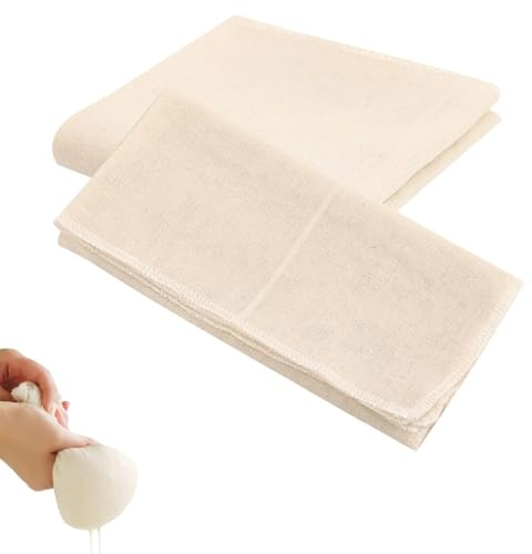 Solvayne 2PCS Cheese Cloths for Straining, Reusable Ultra-Fine Food Grade Muslin Cloth for Cooking, Brewing, and Straining Liquids