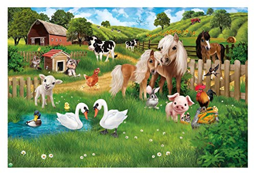 Bilderwelten Vliestapete Tiere auf dem Bauernhof, HxB: 190cm x 288cm