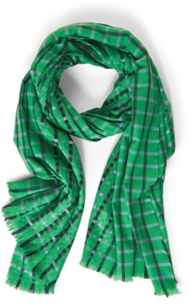 STREET ONE Damen Schal Kariert, arty green, A
