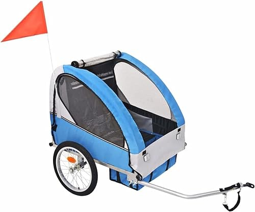 Remolques para Bicicletas Bicicletas Y Remolques, Remolque De Bicicleta For Niños, Remolque De Ciclismo For Niños, For Viajes Y Almacenamiento De Deportes Al Aire Libre, Capacidad De Carga 30 Kg