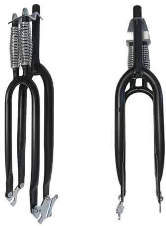 AUTES Dual Springer Fork Doppelfedergabel, Schwarz, 26“