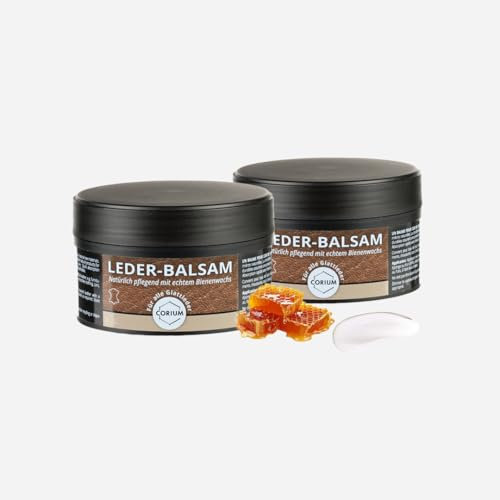 Corium, Lederbalsam mit Bienenwachs, ohne Vaseline, für glatten Leder & Kunstleder, 500ml