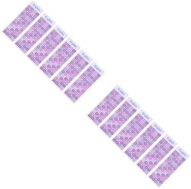 Mikikit Adesivi per Tastiera Inglese in PVC, 6 Pezzi, Colore Viola, per Tastiera Desktop e Wireless, Aggiorna Tasti Usurati e Migliora la Digitazione