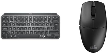 Logitech MX Keys Mini & CORSAIR M55 WIRELESS Lätt FPS Gamingmus