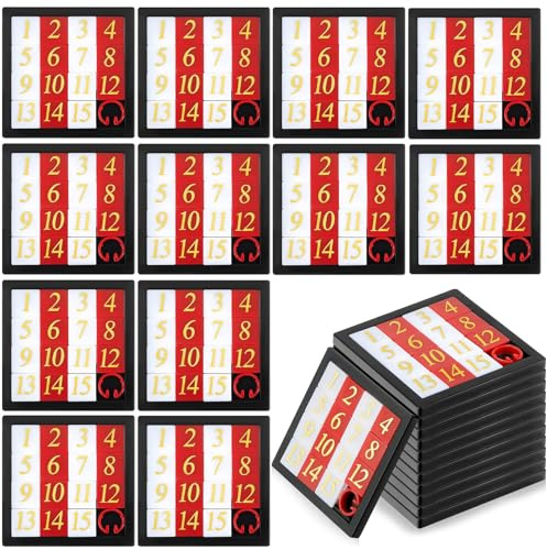 12 PCS Número Juego de Rompecabezas Deslizamiento,Pensamiento Lógico Juguetes,De Entrenamiento Rompecabezas,para Bolsos De Fiesta Y Pequeños Juguetes para Niños