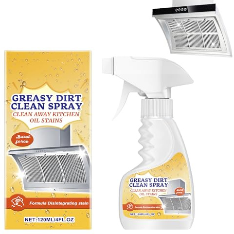 Greasy Dirt Clean Spray, sgrassatore da cucina, detergente per cucina e cucina elimina istantaneamente le macchie ostinate e le macchie di olio, detergente per cappe aspiranti, forni