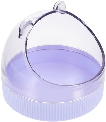 SEWACC Comedero para Hámster Transparente Accesorios para Jaula de Hámster Cuenco de Comida para Chinchilla para Alimentar Casa