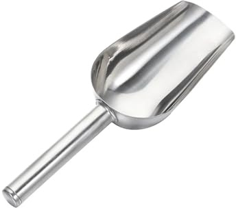 Paletta per il ghiaccio Raschietto for ghiaccio in acciaio inossidabile da 8 pollici, paletta for buffet di cibo e caramelle, cucina(Ice shovel)
