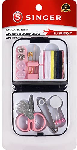 SINGER 02051 Mini Travel Sew Kit in Compact Folding Storage Case, ,