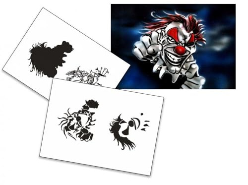 UMR-Design AS-030 Joker Step by Step Airbrushschablone Größe M