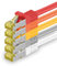 Cat.7 network cable 1m 5 colors 5 pieces Cat7 Ethernet cable network LAN cable raw cable 10 Gb s SFTP PIMF LSZH set patch cable with Rj 45 plug Cat.6a