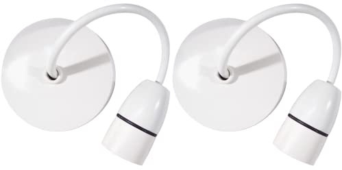 Ceiling Pendant Light Fitting 6 Inch Ceiling Lights Vintage Hanging Light Plastic Lamp Hanging Light for Bed Room, Living Room, Dinning Room and Home Decor (Pack of 2)