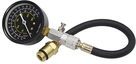 Rianpesn 3 Compression Cylindre | Jauge Compression Moteur délicat,Jauge d'outil Automobile Outils Moteur 0-300PSI manomètre Moteur pour Voitures camions Motos VTT