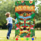 Lets Joy Hawaii Wurfspiel, Hawaii Deko Wurfspiel, Hawaii Werfen Spiele Banner, Aloha Tiki Bar Toss Spiele mit 4 Wurfsäckchen und 10 m Seil, Outdoor Indoor Hawaiian Strand Party Zubehör (Aloha)
