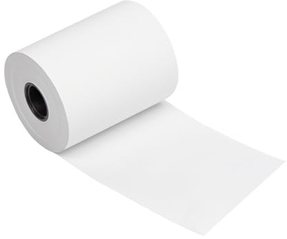 daybays Thermorollen Kassenrollen Bonrollen Thermopapier Thermo-Papierrollen für EC Cash Geräte, Kassensystem und EPOS-Drucker, BPA Frei (10, 57x45x12mm_25m)