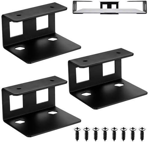 qiwuhai 3 st laptopfäste under skrivbord, förvaring under bord, förvaring av bärbar dator, metallhållare, platsbesparande förvaring, organiseringsställ hylla för surfplatta, tangentbord, kabelbox