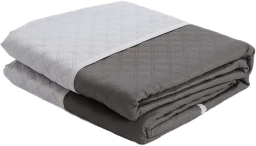 Generico Copriletto Trapuntato Doubleface Trapuntino Mezza Stagione, Coperta Bicolore in Microfibra, Made in Italy Singolo-Un posto e mezzo-Matrimoniale (Grigio Scuro/Grigio Chiaro, Matrimoniale)