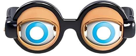 Divertidas gafas con guiño – Gafas con trazos de ojos móviles, novedosas, tontas, gafas temblorosas, divertidas gafas de ilusión óptica, regalo de fiesta para hombres, mujeres, niños, adolescentes