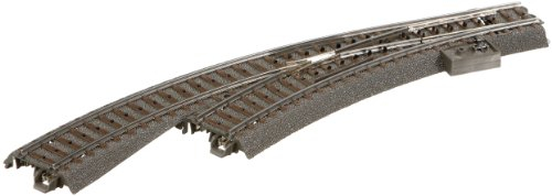 Märklin 24671 C-Gleis Bogenweiche Links – Innenbogen R1 360 mm/30° – Außenbogen 30° Parallelkreis 77,5 mm – mit Handschalthebel – Spur H0 – ab 15 Jahren