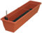 Blumenkasten AQUA TOSCANA aus Kunststoff incl. Bewässerung und Wasserstandanzeiger, Farbe:terracotta;Länge:100 cm