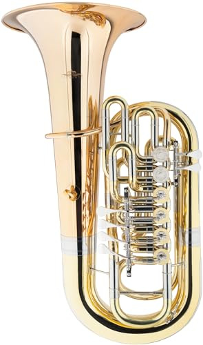 Lechgold FT-15/6L F-Tuba - Material: Messing/Goldmessing - Schallbecher: 400 mm - konische Bohrung: 19,6-21,2mm - inkl. Koffer - lackiert