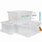 Novaliv 4x Aufbewahrungsboxen ohne Deckel 15L transparente Nestbar stapelbare Storage boxes Kunststoffbox BPA-frei 39x28,5x19,5 cm