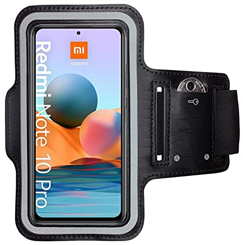CoverKingz Brassard de Sport pour Xiaomi Redmi Note 10 Pro/Pro Max - Brassard pour Smartphone, Accessoire de Sport avec Poche pour Les clés Redmi Note 10 Pro/Pro Max - Brassard téléphone portab