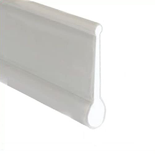 White Soft Flexible Rubber Shower Seal | for Bi Folding Doors & Shower Screens | Fits Into Channel | BIF002 (1 Metre)