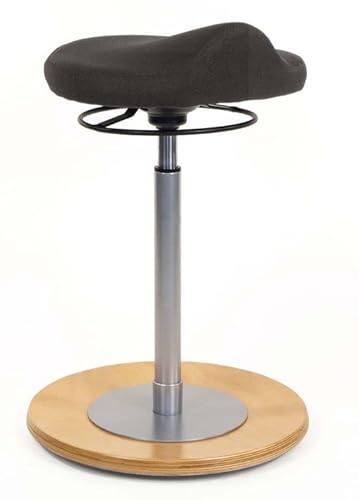 Froschkönig24 Pendelhocker Sitzhocker myERGOSIT mit ergonomisch geformtem Comfortsitz Natur Anthrazit