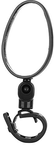 Keenso Cykelspegel, Cykel bakifrån, Slitstark, 360° roterbar, justerbart styre, backspegel, säkerhetsspegel, oval, för landsvägscykel, mountainbike (rektangel)