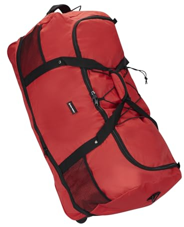 New Rebels Nevada Newark Rot 2 Rolls Reisetasche - 130L erweiterbare Tasche mit Tragegriffen Und Reißverschluss - 100% Polyester Material - Abnehmbarer Schultergurt Sporttasche -Tasche