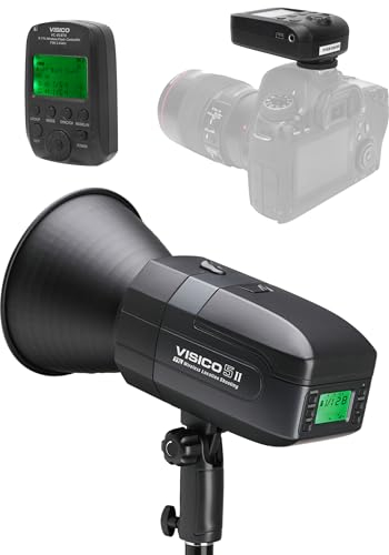 Sxhlseller VISICO5 2,4 G TTL Flash Fotografia Professionale – 400 W 1/8000s High Speed Sync Monolight, luci da studio con flash per scatti Bowens Mount Outdoor