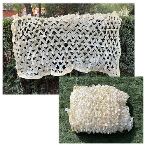 Camouflage Netting-Thickened 210D Camouflage Net,Sunshade Tent,Military Reinforced Camo Netting,Outdoor Shade Net,For Camping Hunting Party Decoration,Privacy Fence Screen,Beige-4x8m/13.1x26.2ft