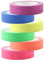6 Rollen Bunt UV Schwarzlicht Klebeband, Mehrzweck 15mm X 5m Neon Fluorescent 6 Farben Mini Gewebeband, Schreibbar Starker Klebstoff für Party Dekoration Treppe Warnung