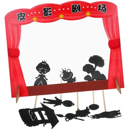 BCOATH 1 Set Diy Shadow Puppet Toys for Kids Handmade Educational Storytelling Kit Puppet Theater for Preschool Learning