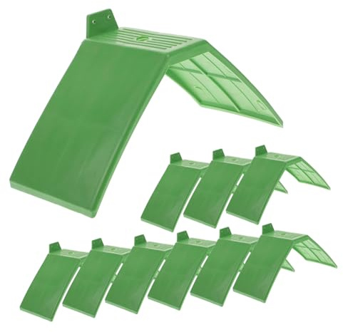Toyvian Plastic Pigeon Perch Stand for Bird Supplies Green 10pcs Pigeon Roost Perches Entertaining and Skill Development Features Sturdy Plastic Bird Dwelling Stand