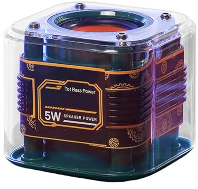 Altoparlanti da viaggio wireless, altoparlante subwoofer, 3,07 x 3,07 x 2,68 pollici, lettori audio intelligenti e dispositivi compatti, audio per camera da letto, escursionismo