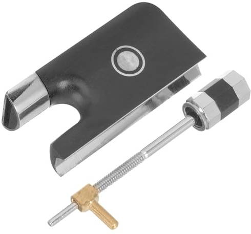 Yardwe Cello Tailpiece Made of Sturdy Copper Metal with Black Finish, Wear Resistance and Easy to Apply, for String Instruments Repair and Replacement in Musical Equipment
