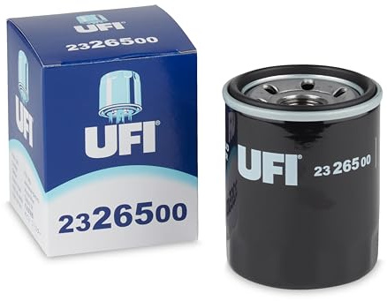 UFI Filters, Filtro Olio 23.265.00, Filtro Olio per Ricambio, Adatto a Auto, Applicabile su Diversi Modelli Chrysler, Citroen, Fiat, Ford, Honda, Hyundai, Kia, Mazda, Peugeot e Volvo