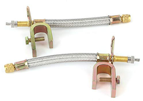 Prolunga Valvola Pneumatici - 2 Pezzi Adattatore Per Tubo Di Prolunga Per Stelo Valvola Universale Per Pneumatici In Acciaio Inossidabile Prolunga Per Pneumatici Doppia Intrecciata 150 Mm