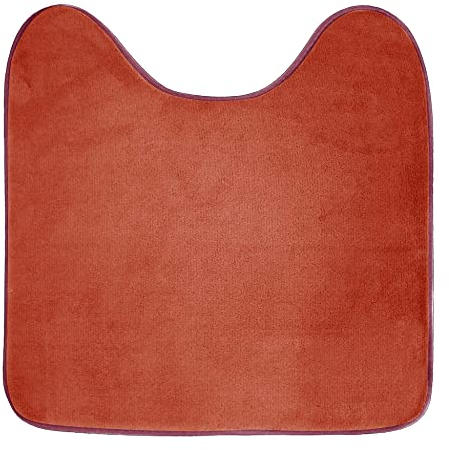 Douceur d'Intérieur, WC-Vorleger (45 x 45 cm), Vitamin Terracotta, Mikrofaser