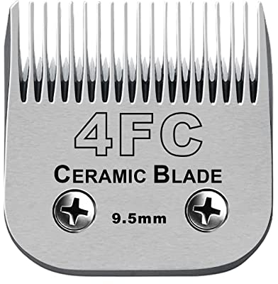 Abnehmbare Haustier-Hundeschermaschine,Keramikklingen,kompatibel mit Schermaschinen der Serie Moser 45-50/Heiniger/Wahl 10KM,Andis/Oster A5,Größe 4FC 3/8 Zoll (9,5 mm) Schnittlänge
