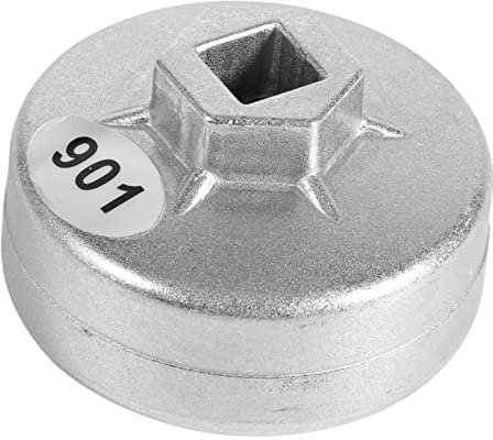 65mm 14 Flutes Oil Filter Cap, Aluminum Oil Filter Wrench, Housing Cap Removal Tool Car Engine Socket Remover Tool for Toyota A8 Honda