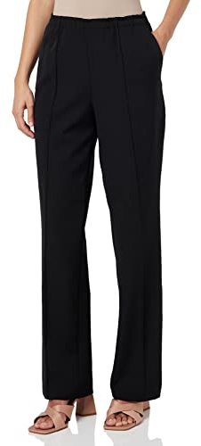 ONLY Onlabba HW PB Pintuck STR Pant CC TLR Pantalón de Tela para Mujer, Negro, 40W x 32L