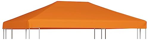 Outdoor Living Pavillon Top Cover 310g/m² 4x3m Orange Home & Garden